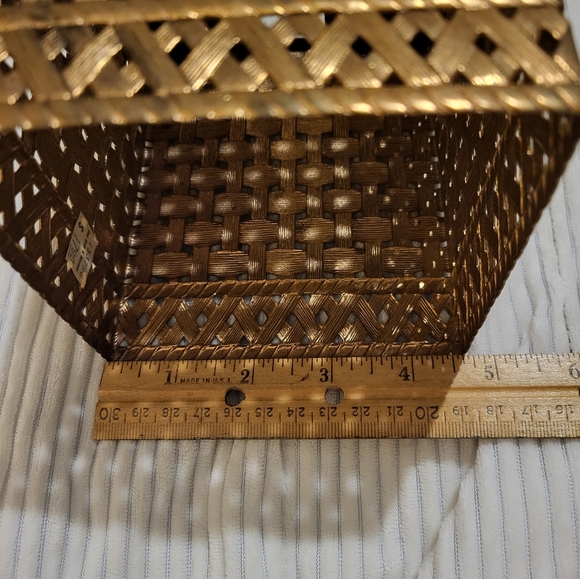 Golden Brass Tissue Box Cover, bed bath and beyond - Picture 12 of 12